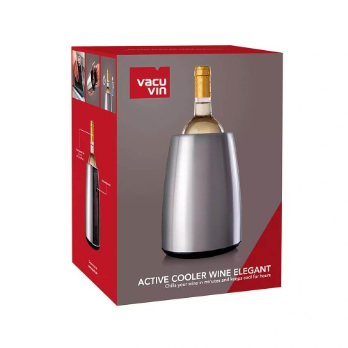 Vacu Vin Active Cooler Wine Elegant Stainless Steel HIRSCH